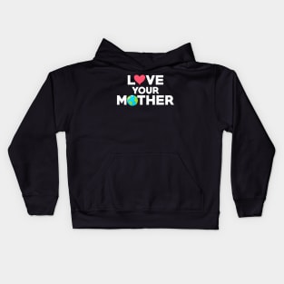 Love Your Mother Earth Hipster Hippie Eco-Friendly Kids Hoodie